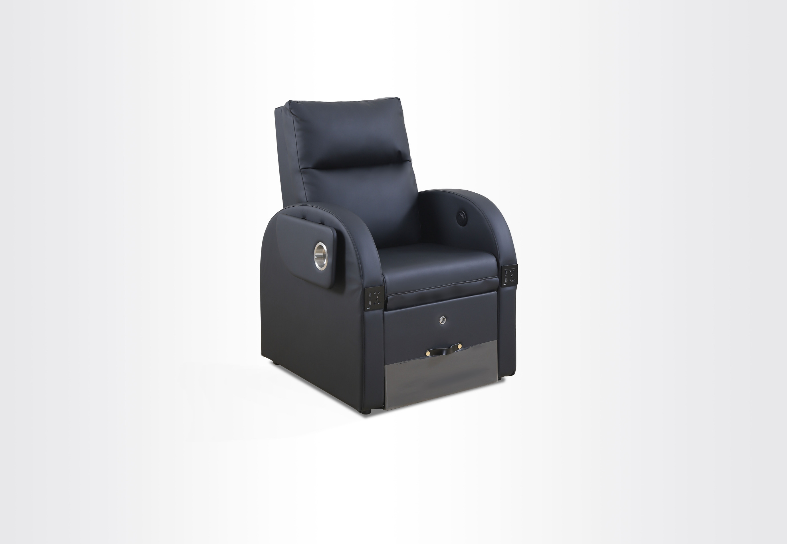 Modern Plumbed Pedicure Nail Spa Chair with Surf Foot Tub & Hand Basin|MZ-A#