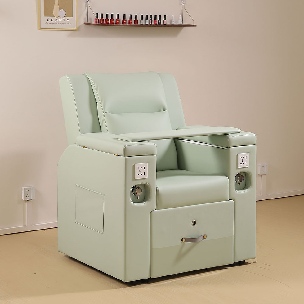 Thumbnail: Luxury Plumbed Nail Sofa with Surf Foot Tub & Hand Soak Basin|-MZ8