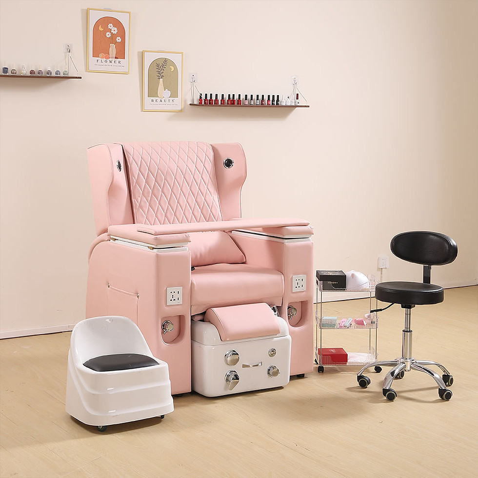Thumbnail: Reclining Spa Pedicure Massage Chair with Bluetooth, Hand & Surf Foot Tub|MZ3#