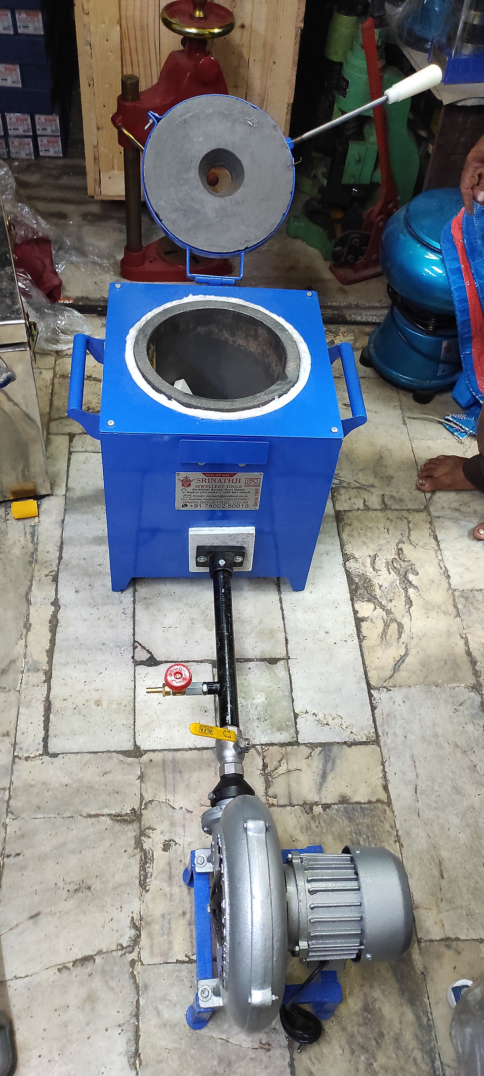 Thumbnail: Air & Gas Powered Melting Furnace Table Model jewellery machinery
