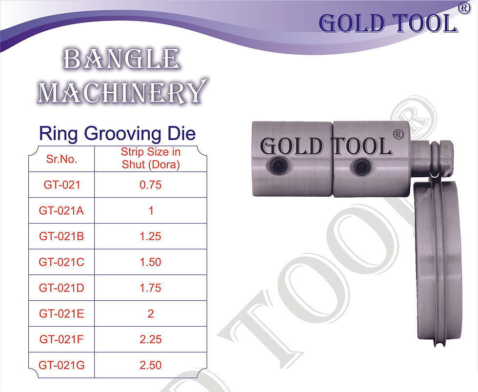 Thumbnail: Gold Tool Bangle Grooving Machine jewellery machinery