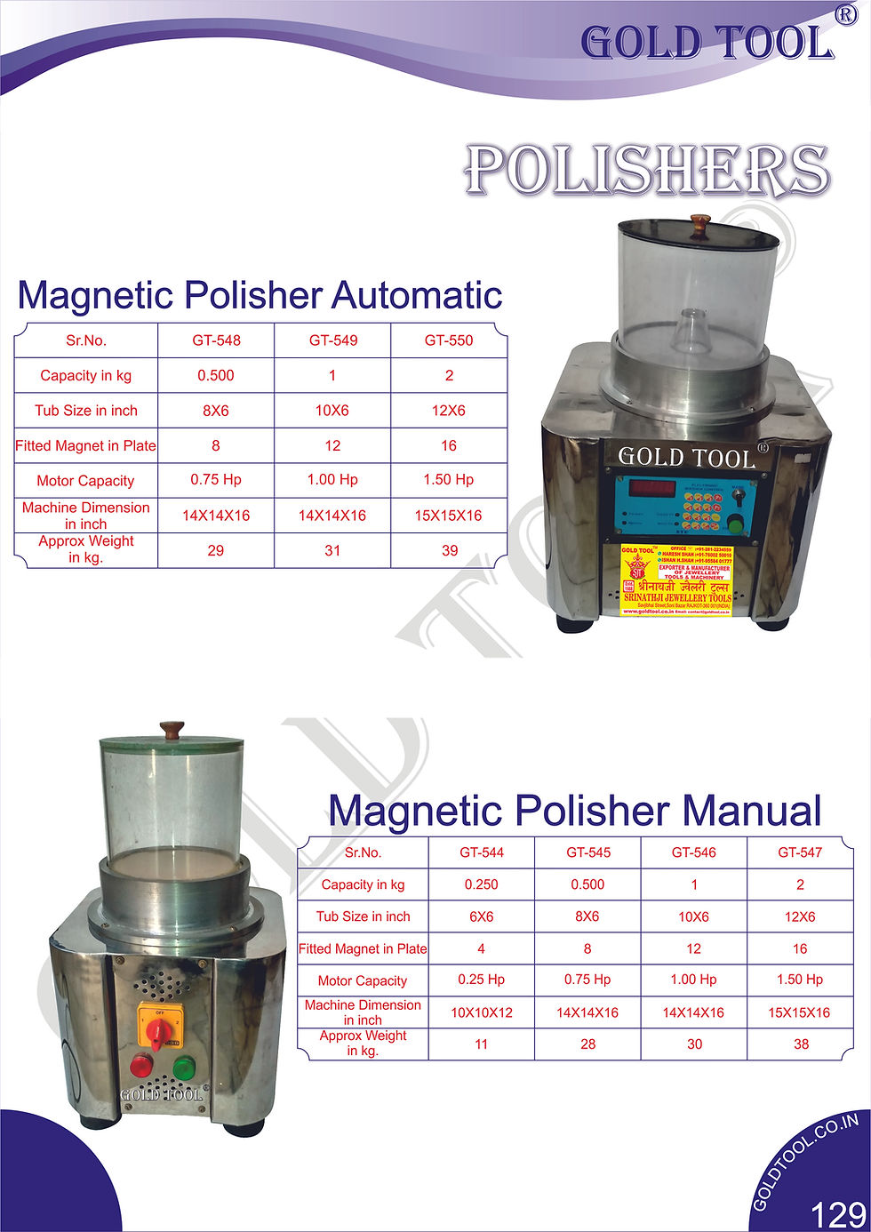 Thumbnail: gold tool jewellery magnetic polisher machine jewellery machinery