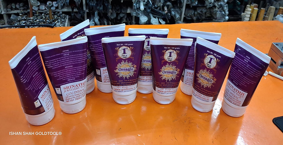 Thumbnail: GOLD TOOL Yellow Stitched Buff Wheel  jewelry tools