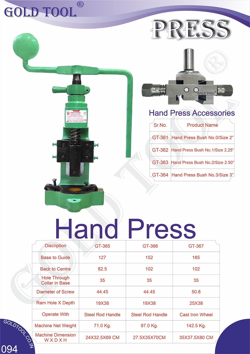 Thumbnail: Hand Press