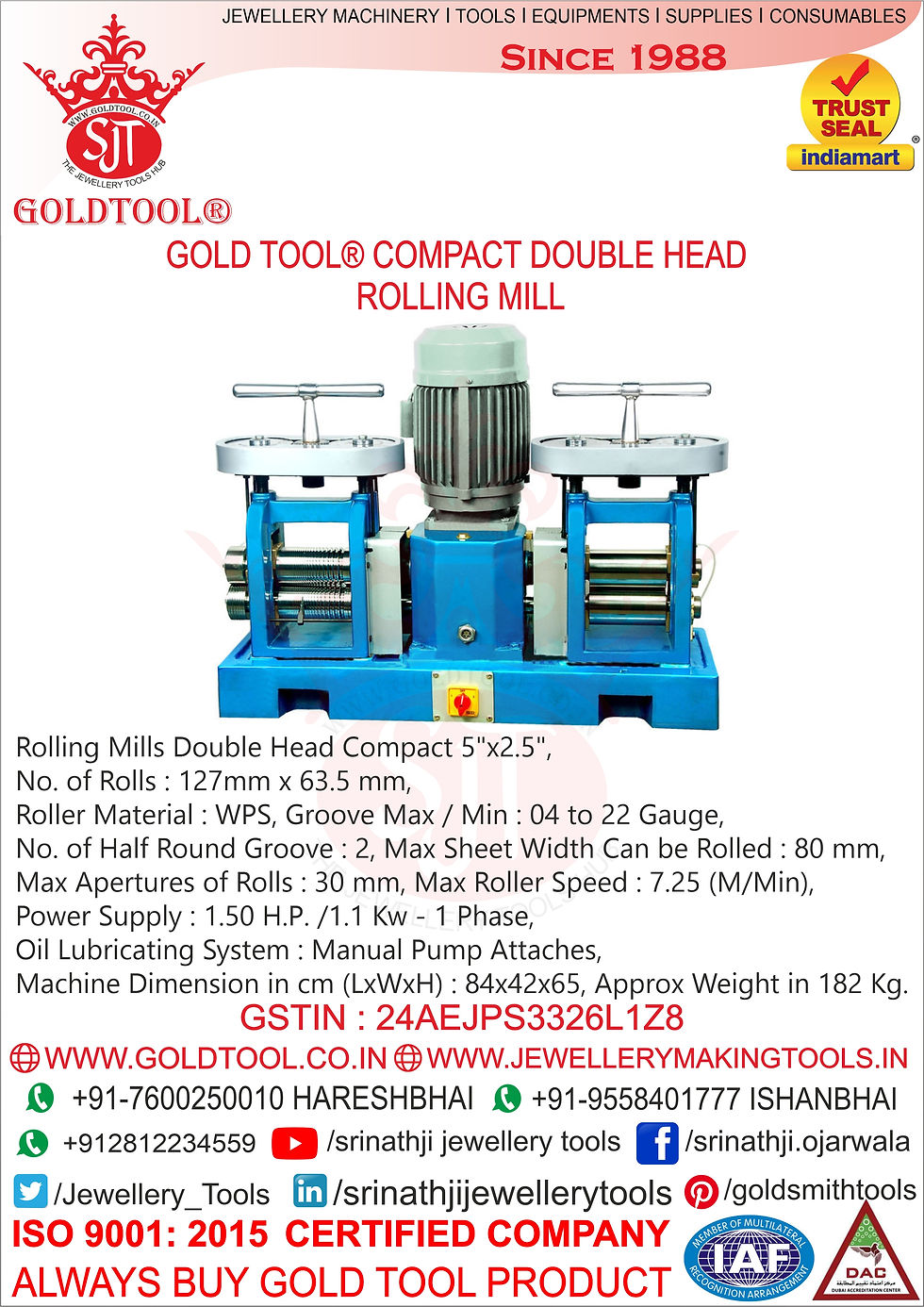 Thumbnail: jewellery rolling mills double head compact