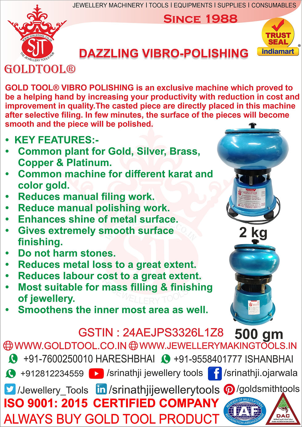 Thumbnail: Polish Machine Vibratory Tumbler Machine jewelry polishing machine jewellery mac