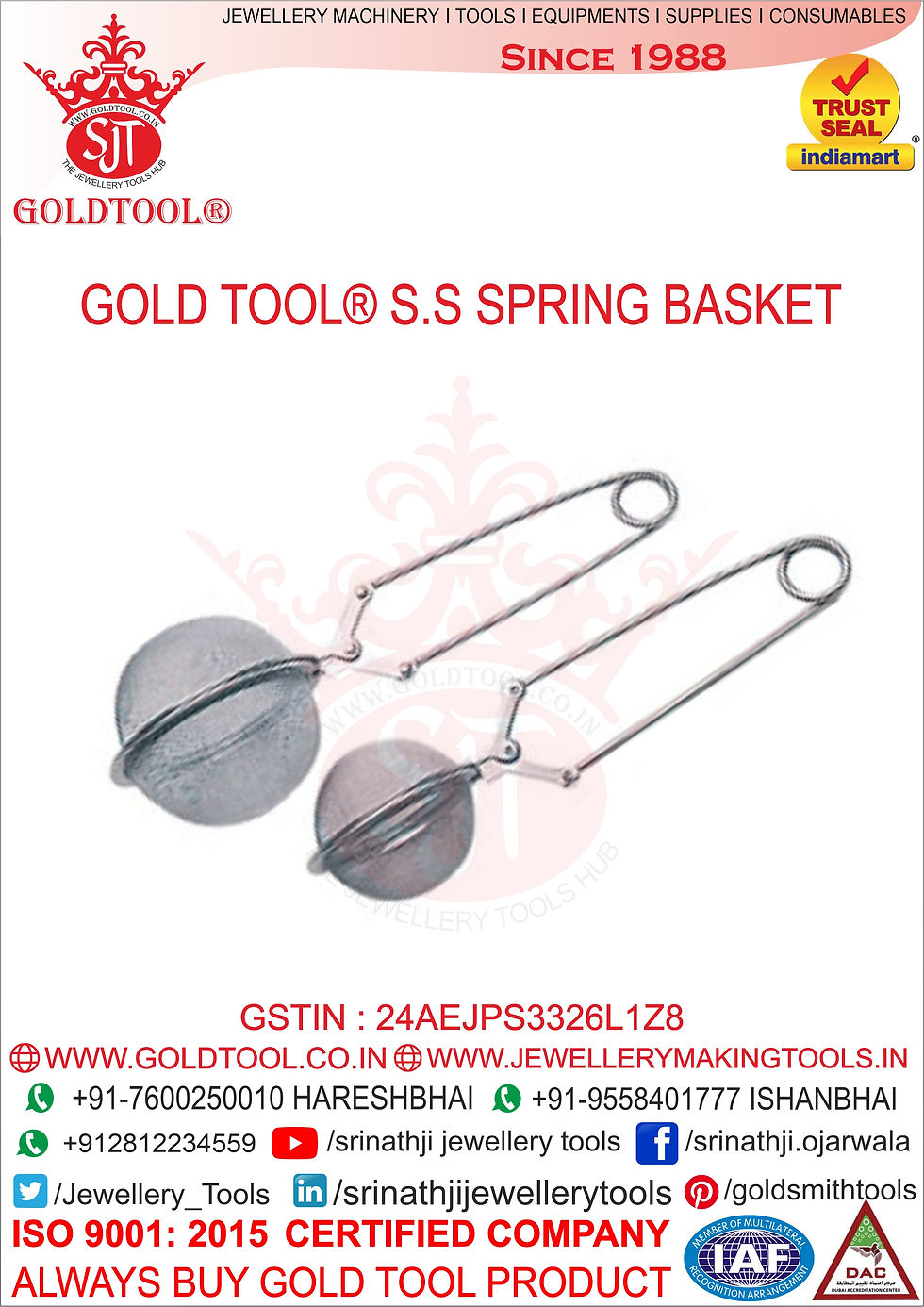 GOLD TOOL StainlessSteel SpringBaskeT jewellery tools