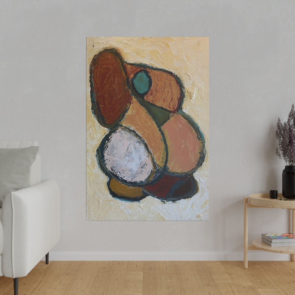 Thumbnail: DasWald Original Abstract Expressionist Printed Canvas  