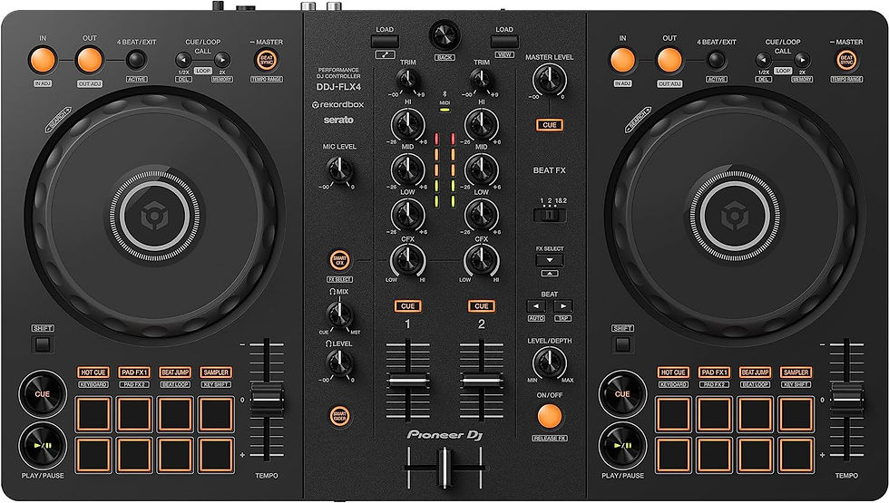 섬네일: Pioneer DJ DDJ-FLX4 2-deck Rekordbox and Serato DJ Controller - Graphite