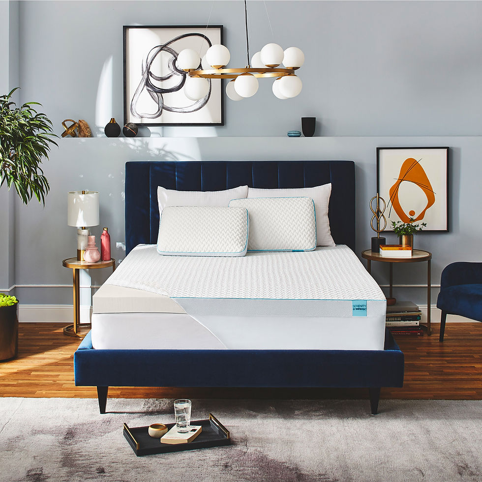 섬네일: 템퍼페딕 세레니티 3인치 토퍼 메모리폼 커버포함 관세포함 Serenity by Tempur-Pedic Memory Foam Mattress T