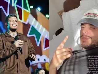 Felipe Amorim interrompe agenda de shows devido problemas de saúde