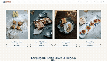 Product stills on umios Planet Landing page