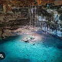 Dos cenotes em un mismo lugar