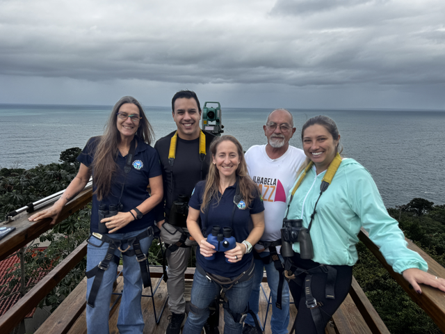 Guias do Museu Náutico de Ilhabela participam de treinamento sobre observação de baleias