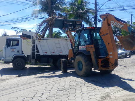 Prefeitura intensifica zeladoria urbana e atende bairros de todas regiões de Caraguatatuba