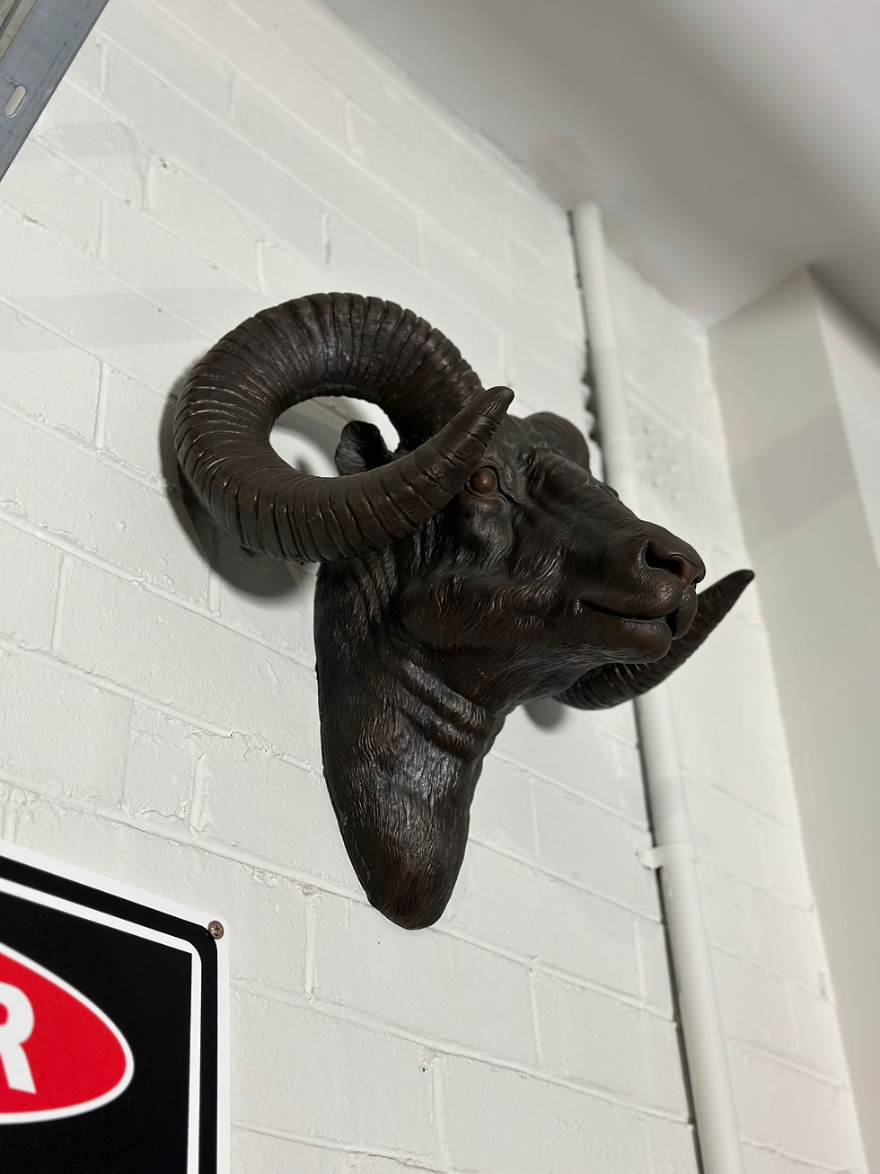 Thumbnail: Bronze Wall-Mounted Ram Head