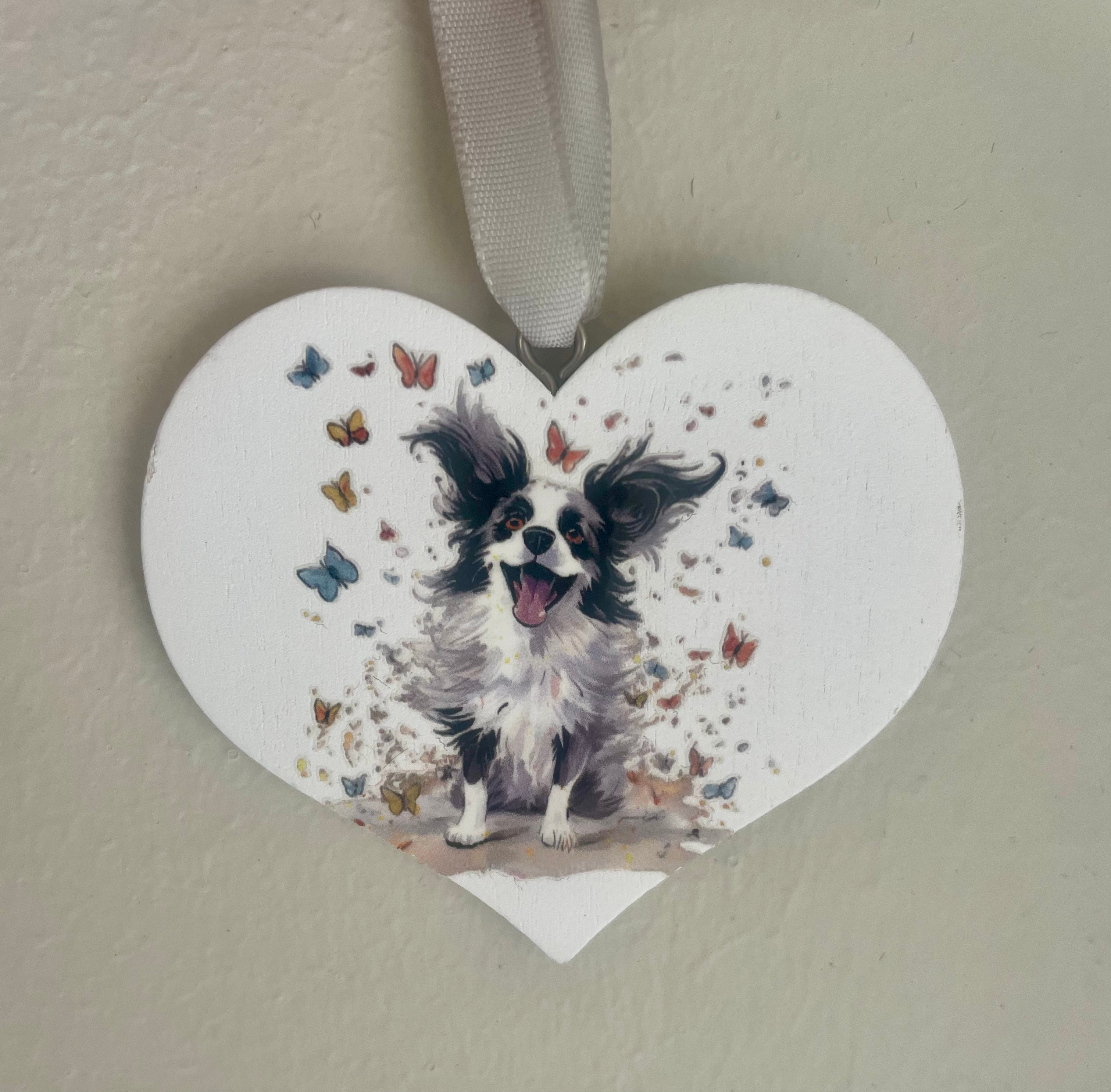 Mini Hanging Heart - Collie