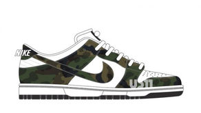 Nike SB Dunk Low Pro em versão camuflada