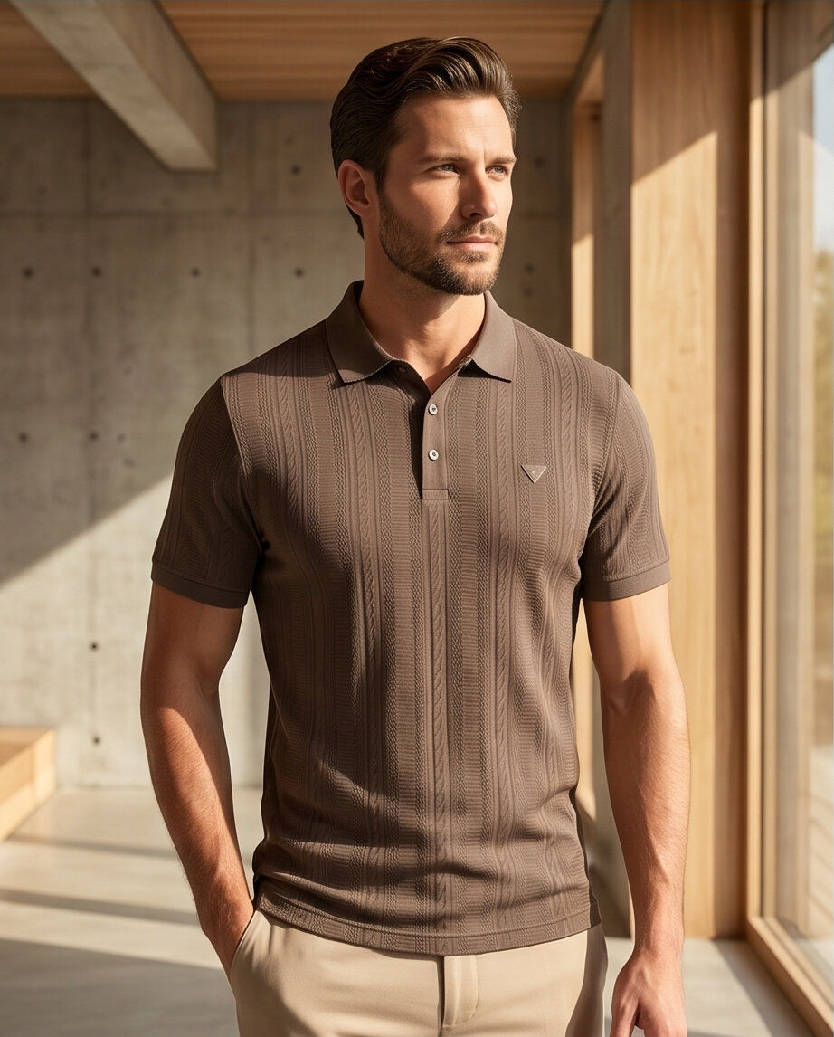Brown Polo front view
