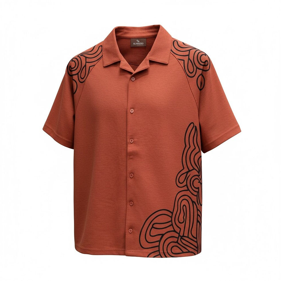 Red shirt front view