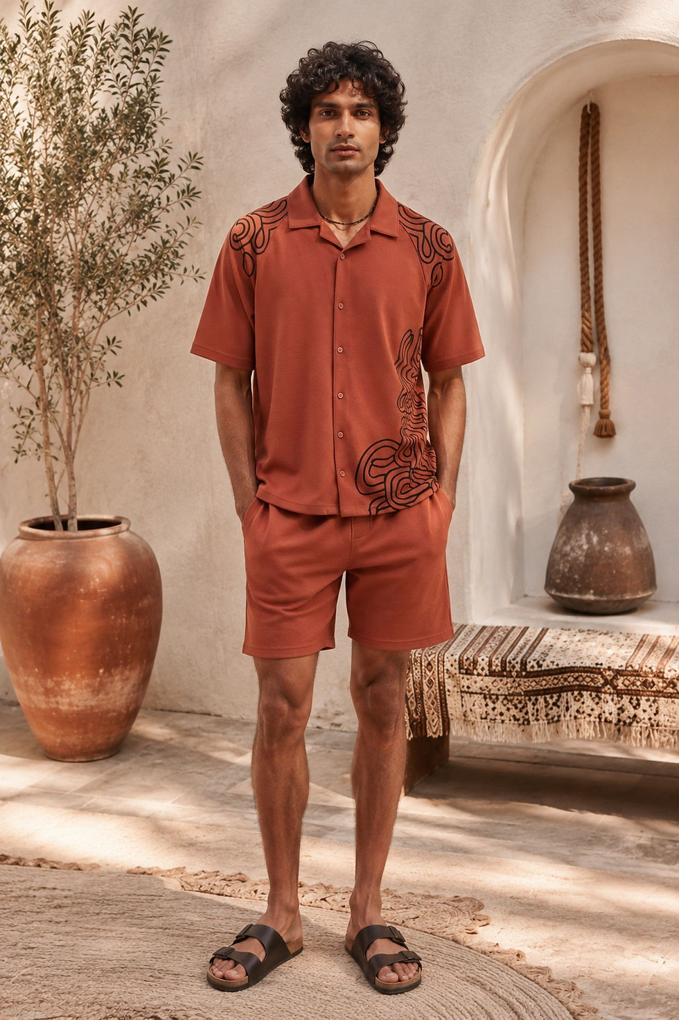Terra wave red co-ord set
