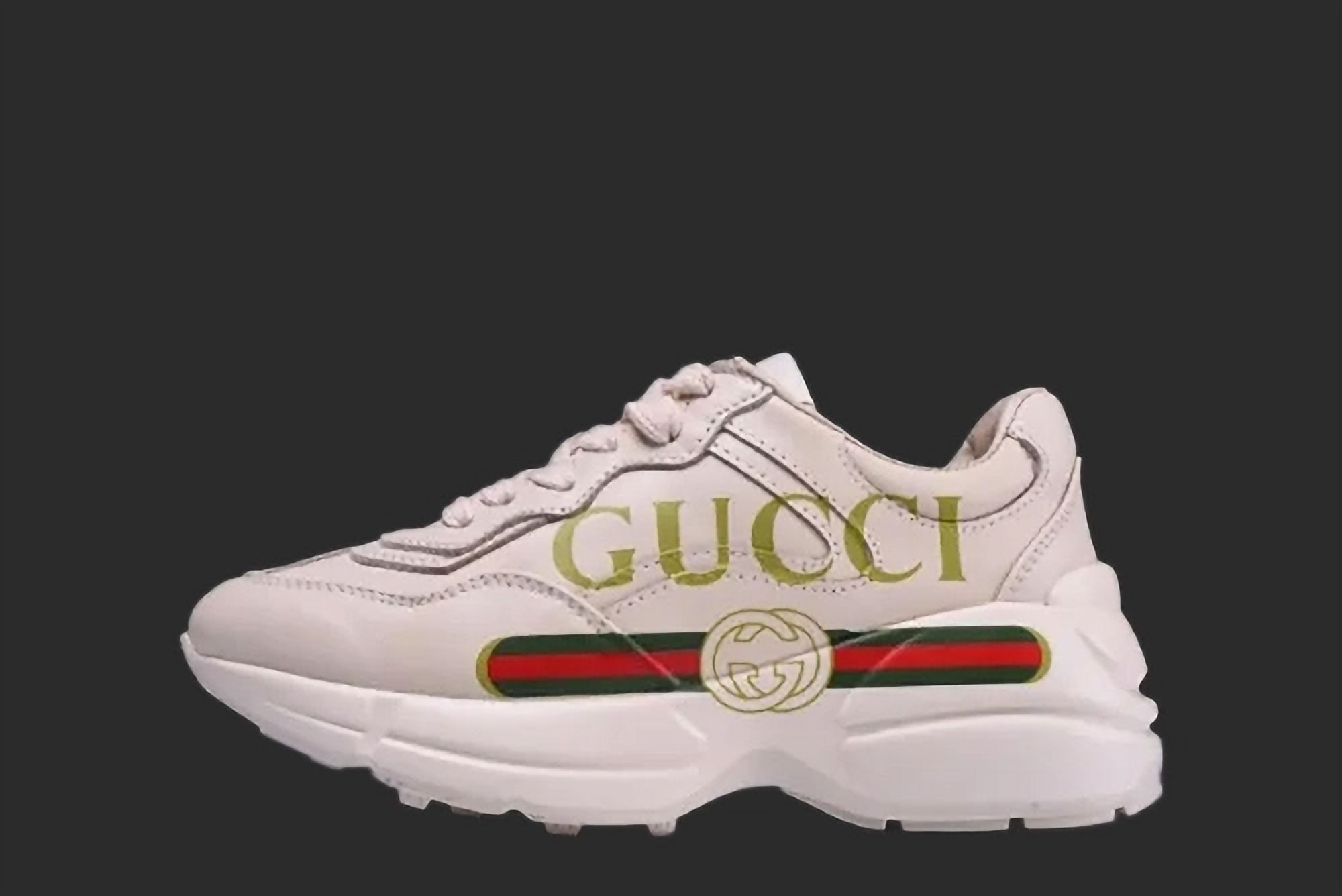 GUCCI LOGO RHYTON VINTAGE TRAINER SNEAKER