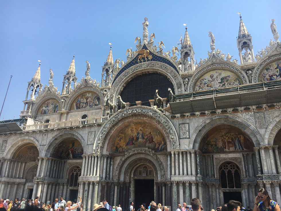 The entrance to St. Mark's Basilica