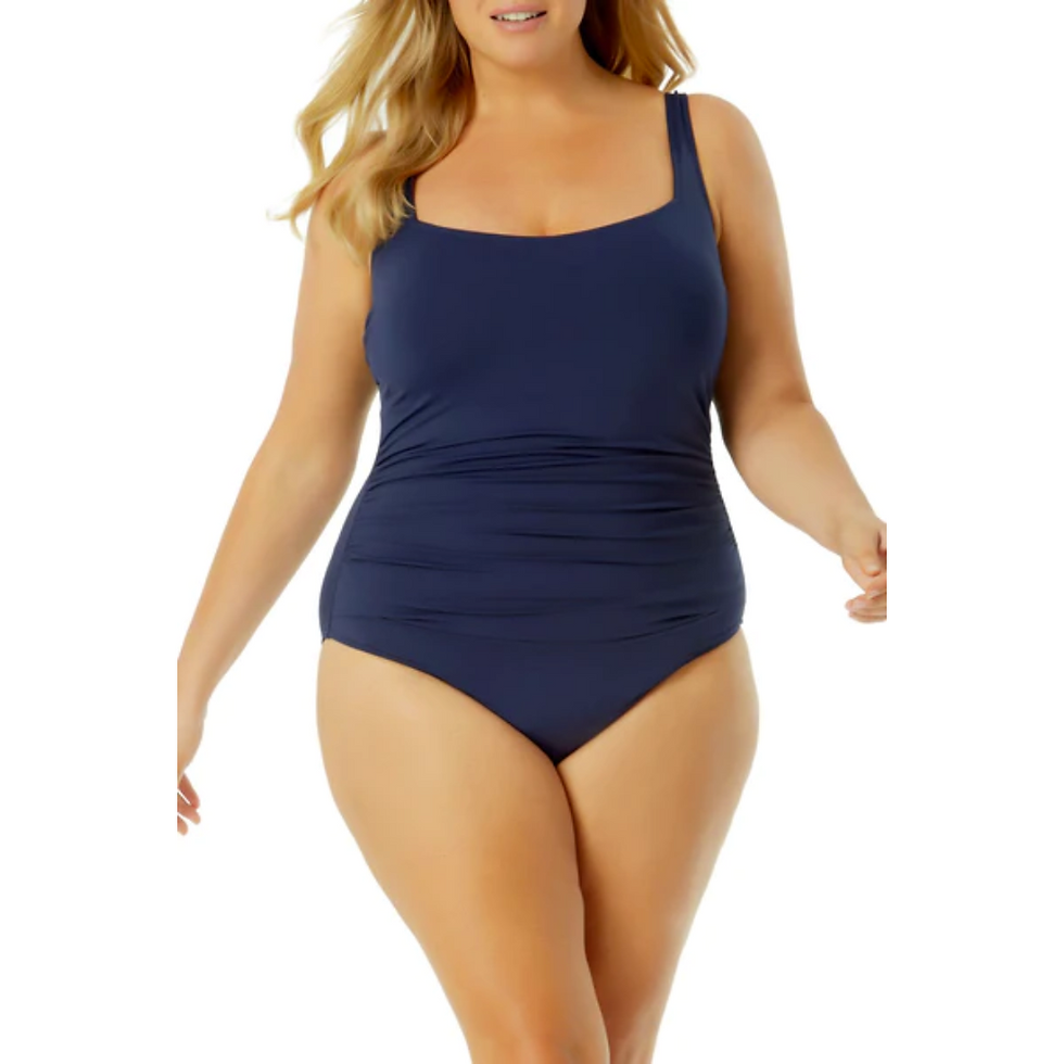 Miniature : ANN COLE | Shirred One Piece Women's Swimsuit