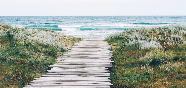Boardwalk to the sea