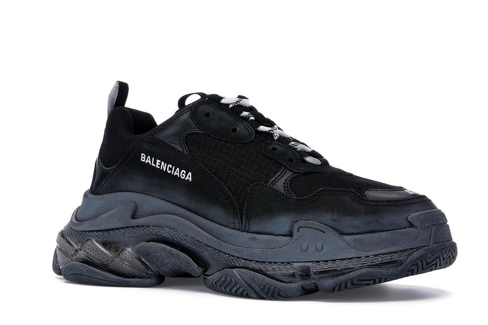 Miniatura: TRIPLE S CLEAR SOLE BLACK
