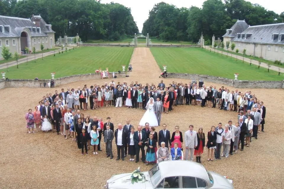 Orangerie de Cambray drone photo mariage