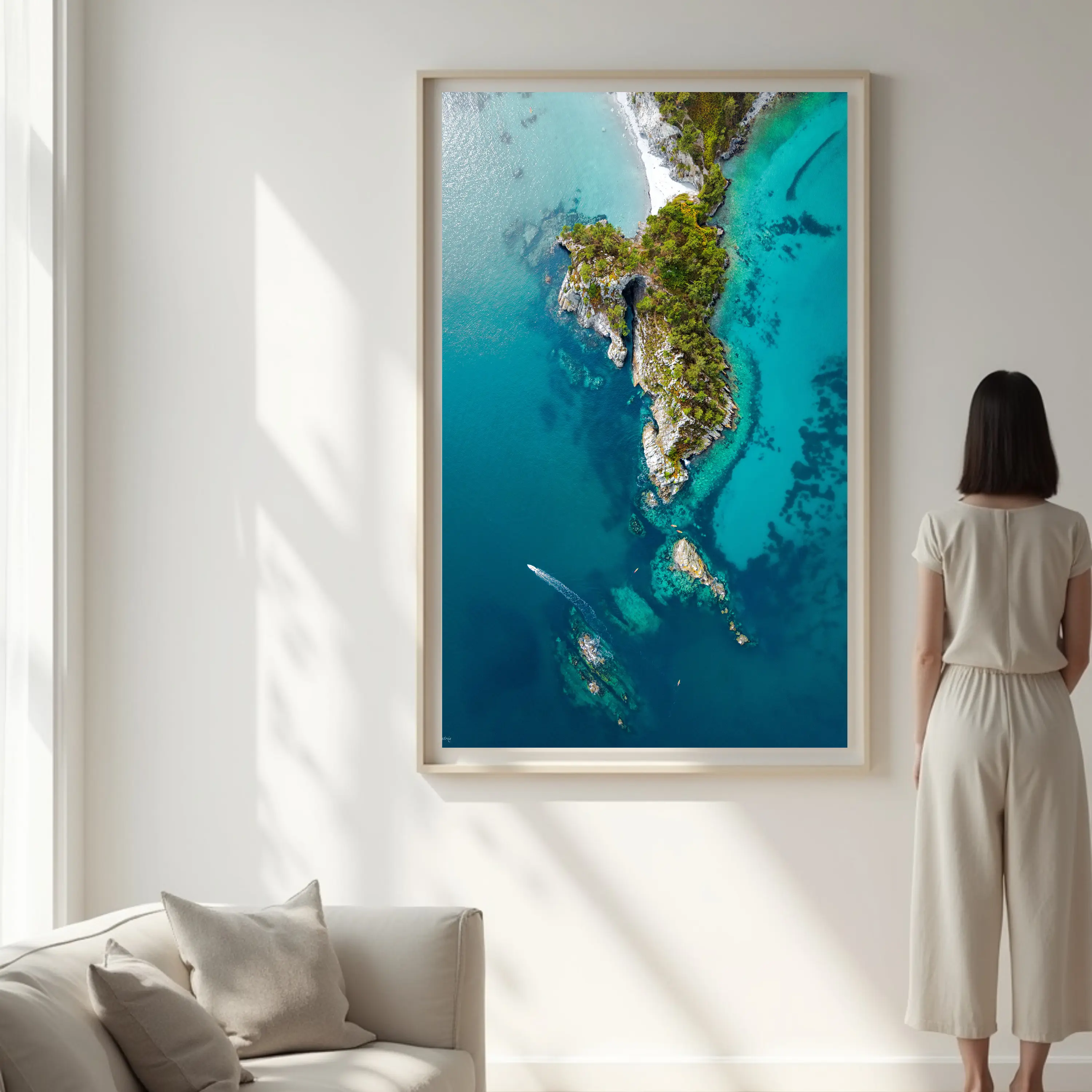 photographie drone de l'ile vierge à crozon