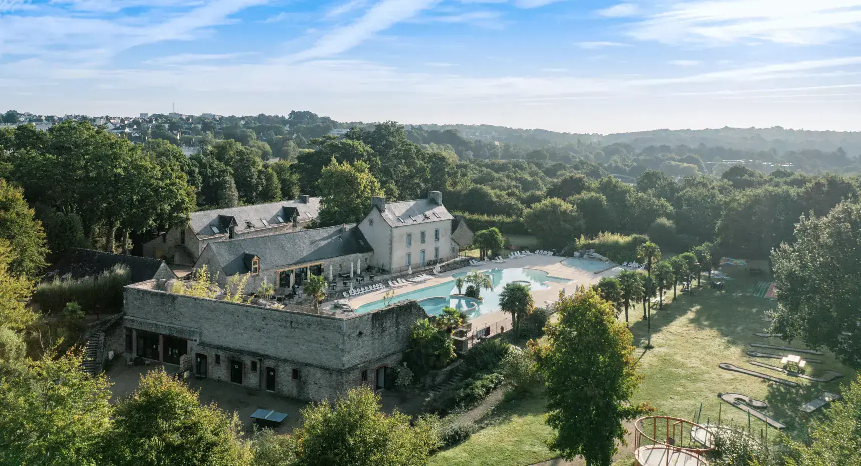 photographe drone mariage L'Orangerie de Lanniron