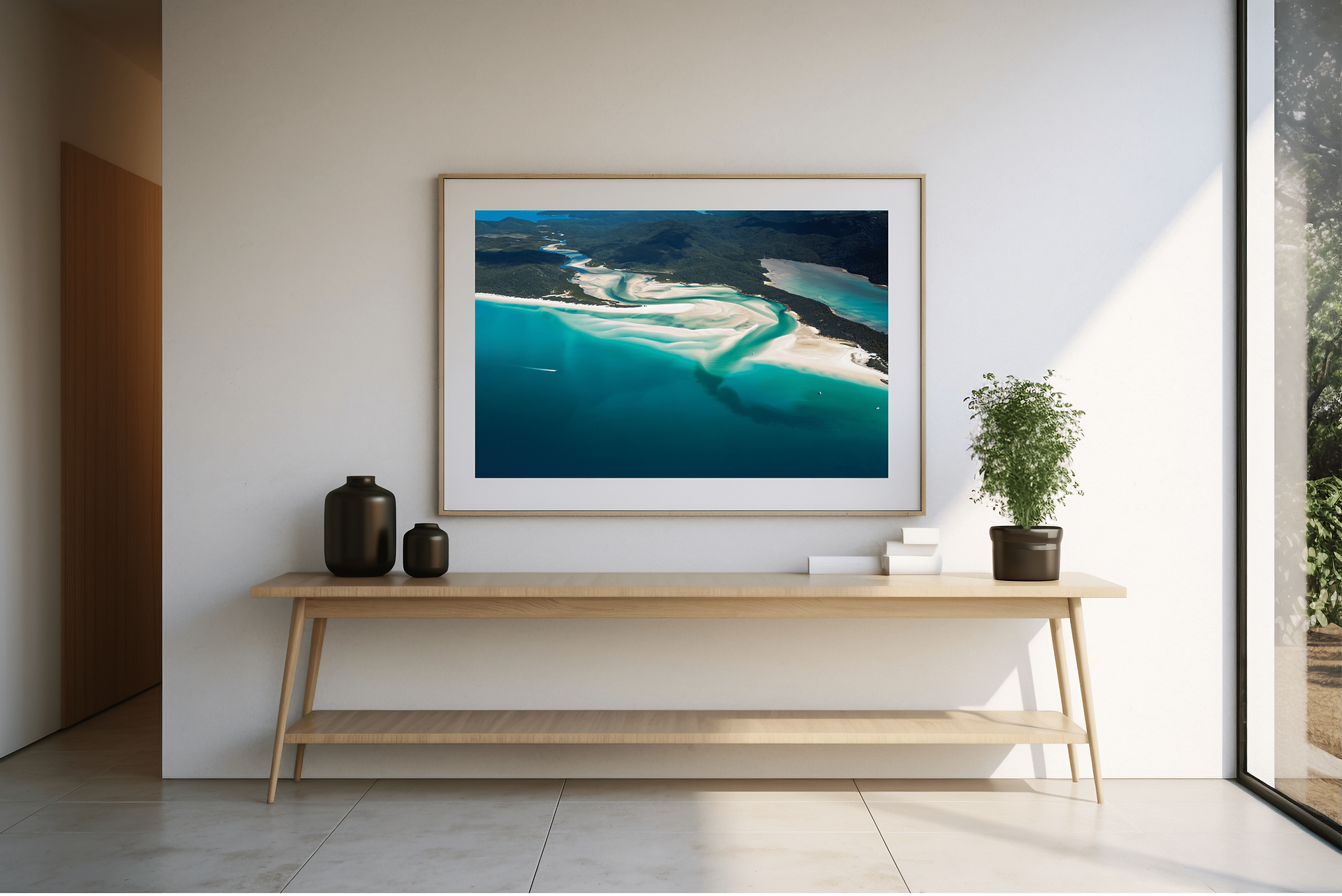 tirage-photo-zen-whitehaven-beach-plages-sable-blanc-eaux-cristallines-ambiance-zen