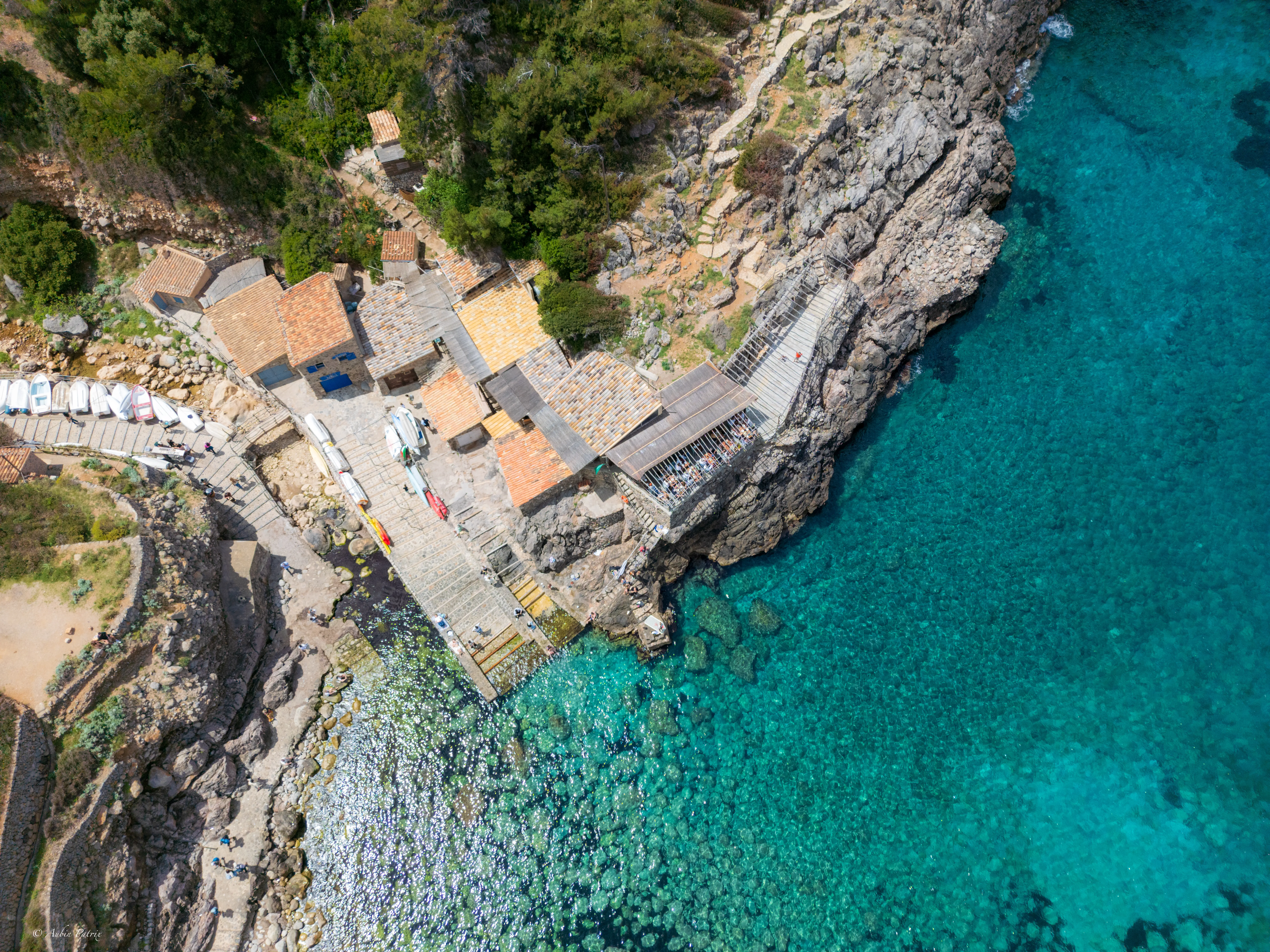 cala llombard majorque photo drone