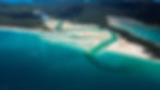 vue aérienne de la plage de whitehaven dans les whitsundays en Australie