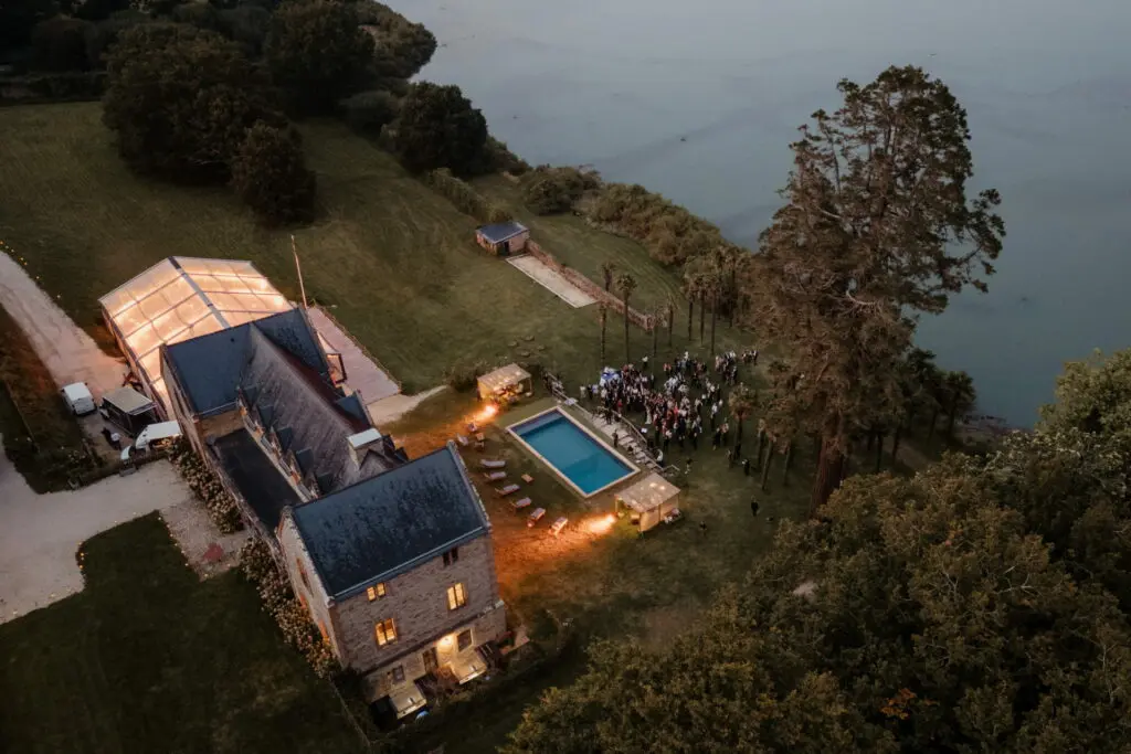 Le Domaine Plessis Kaer drone mariage