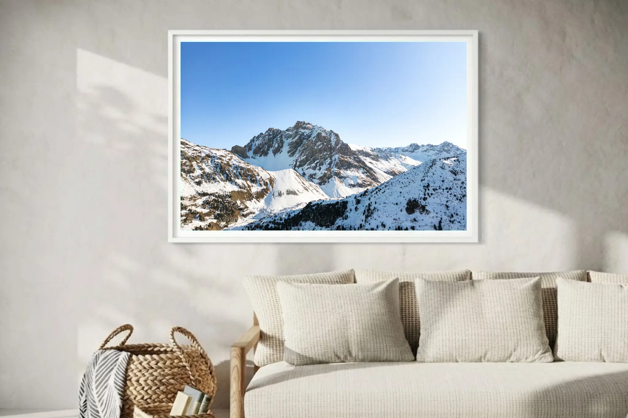 photo aérienne des sommets de méribel