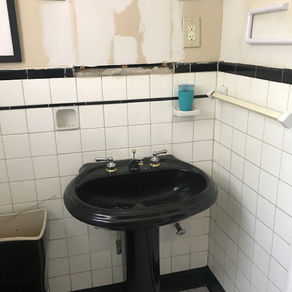 Original bathroom to this home, as a one bathroom. This bathroom was also got a total gut job and everything was replaced and upgraded.