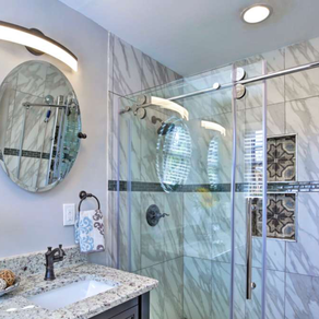 Master bathroom was given dual shower heads and body jets.