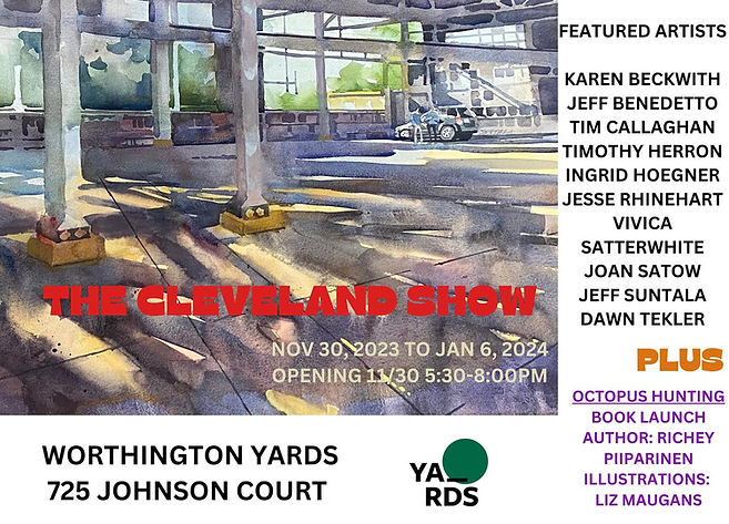 Cleveland Worthington Yard's art show featuring the art of Cleveland Artist Ingrid Hoegner