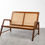 Thumbnail: Mid-Century Teakwood and Rattan Set