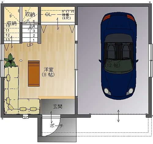 広島の愛車と暮らすガレージハウス 建替え リフォームは株式会社kouken
