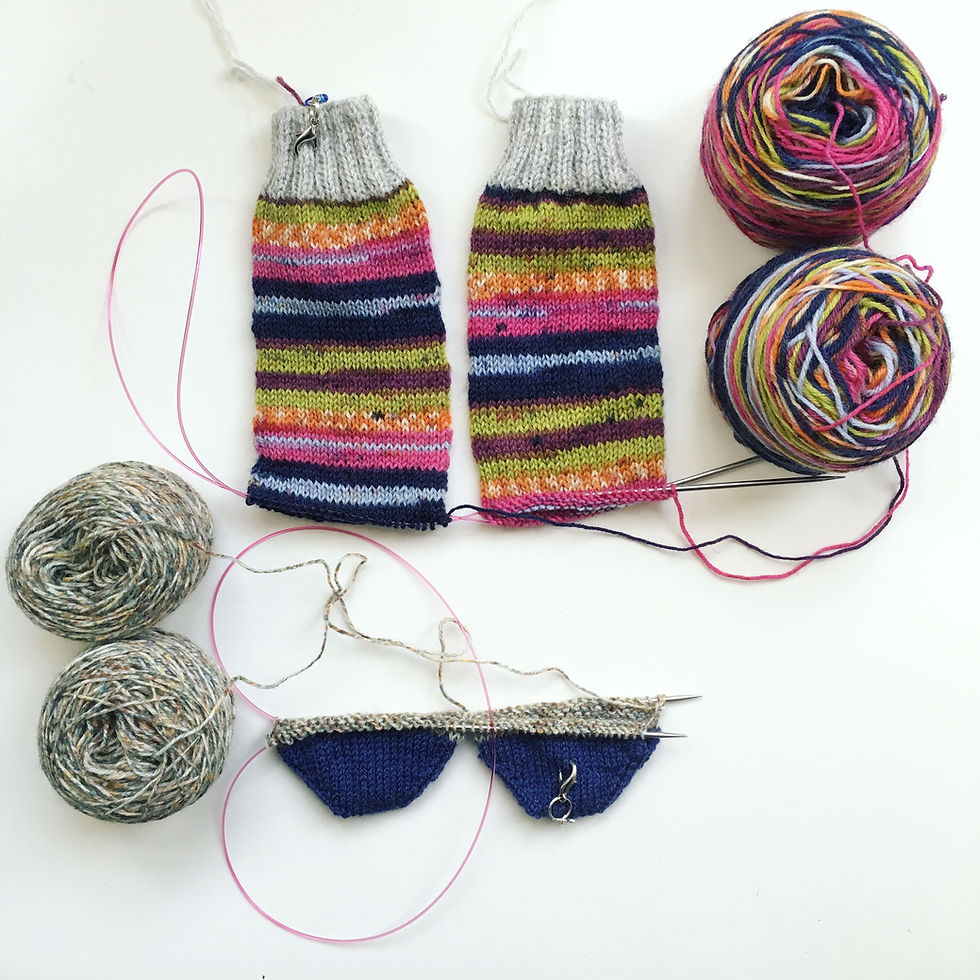 Miniatura: patrón universal  de calcetines básicos