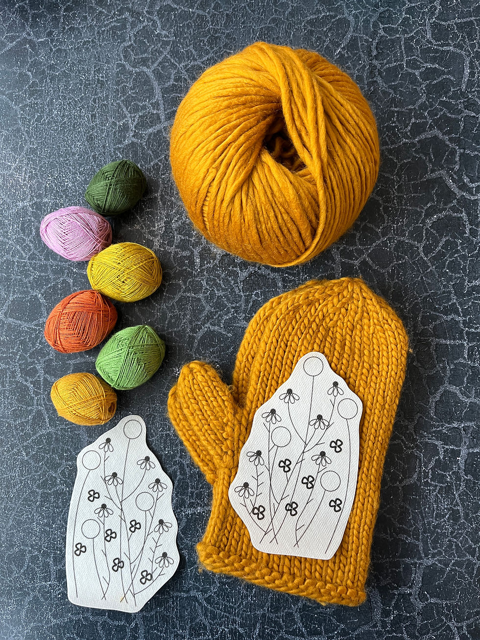 Miniatura: Kit minicurso manoplas bordadas Trisha