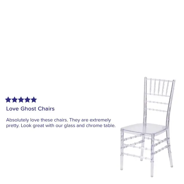 Thumbnail: Crystal Elegance Stacking Chiavari Chair