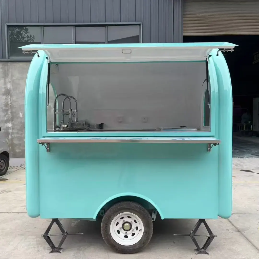 2.19m Round Top Food Trailer for Mobile Coffee & Ice Cream Single Axle
