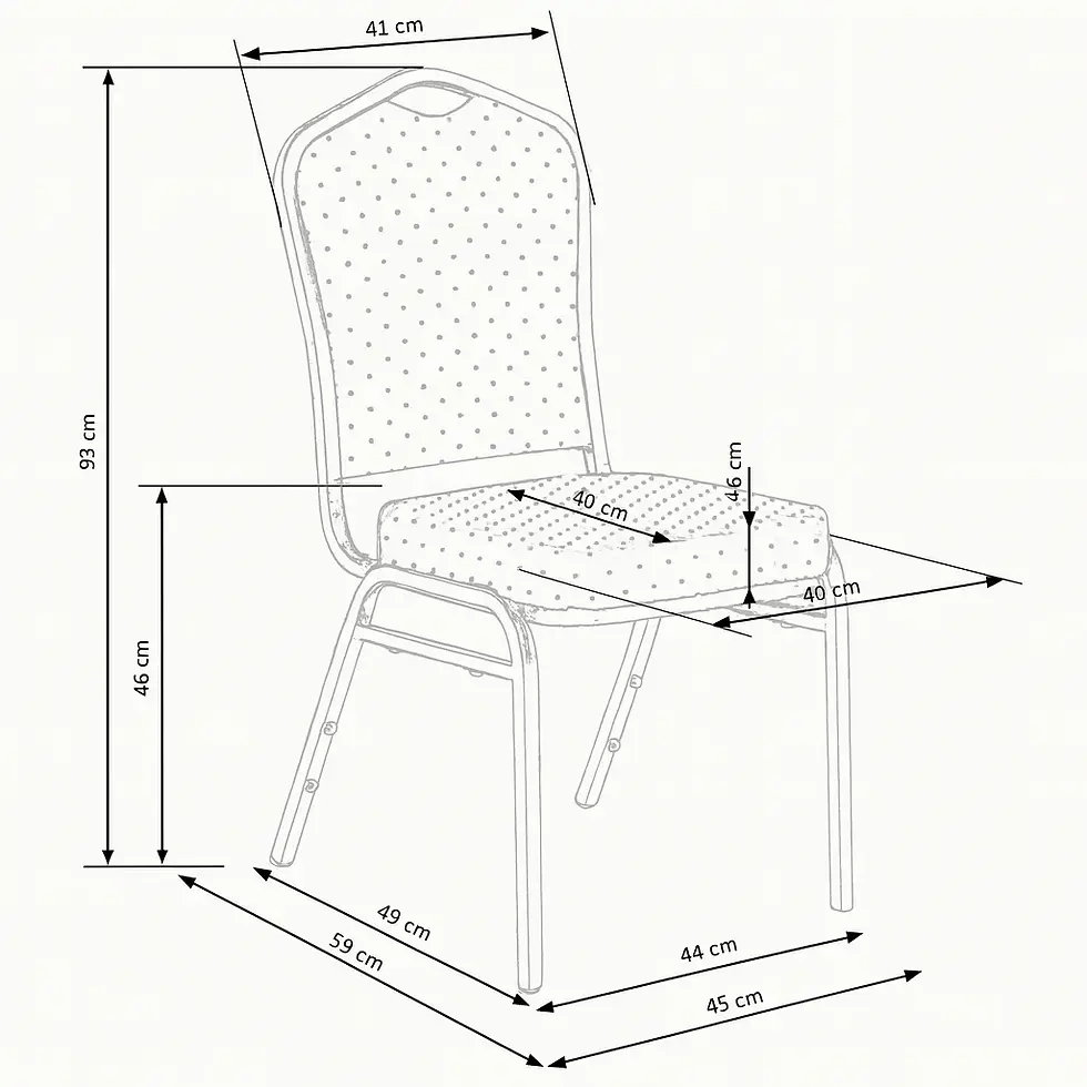 Thumbnail: Premium Banquet Stacking Chair Brown