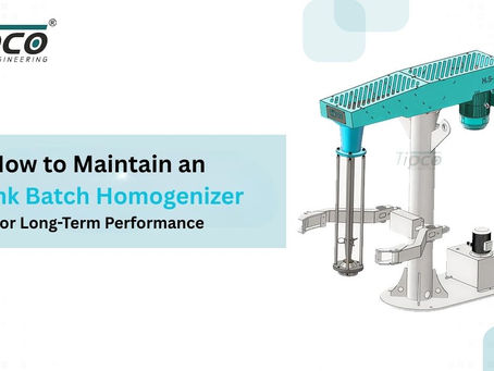 How to Maintain an Intank Batch Homogenizer for Long-Term Performance