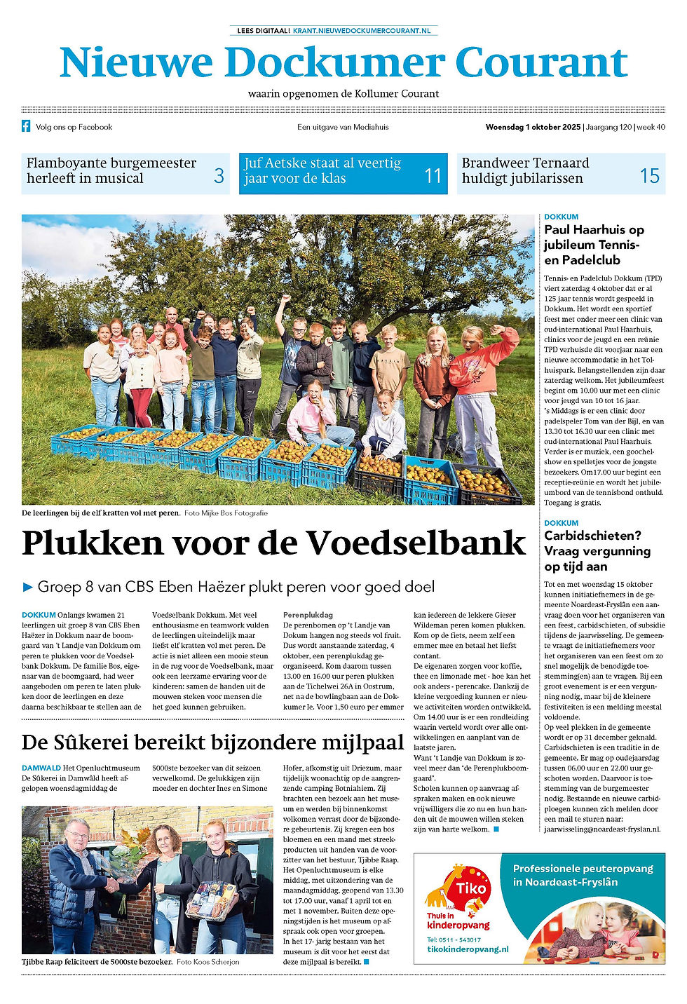 In de krant!
